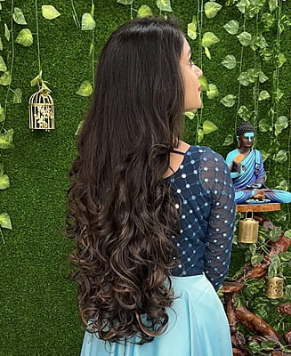 Long length wavy (messy braid) hair extention