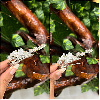 Crystal hair accessories