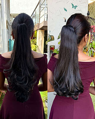 2 in 1 Clip on Ponytail long