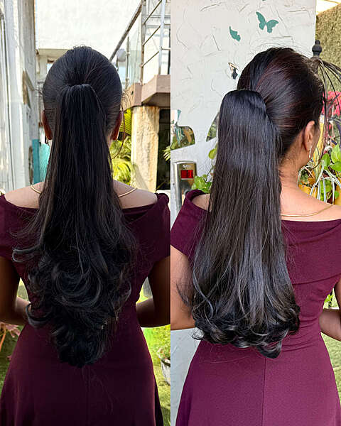 2 in 1 Clip on Ponytail long
