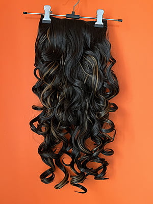 Long HD curled hair extension